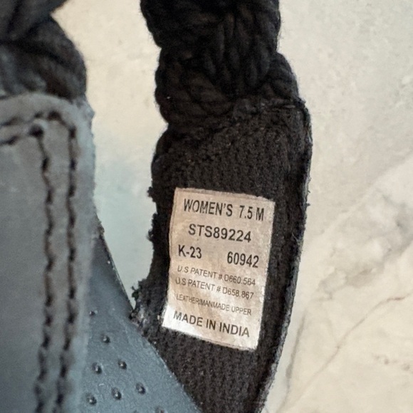 🆕Sperry Parrotfish Braid Black Flip-Flops - Picture 3 of 7